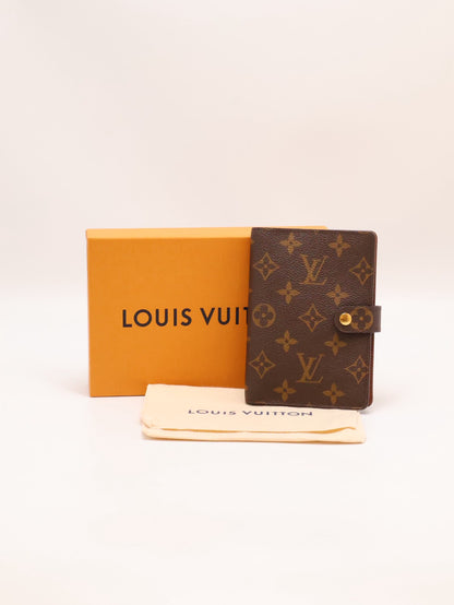 LOUIS VUITTON 經典老花六孔活頁手帳本 / 筆袋