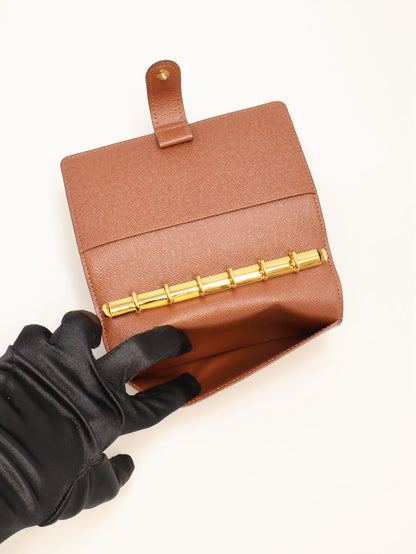 LOUIS VUITTON 經典老花六孔活頁手帳本 / 筆袋