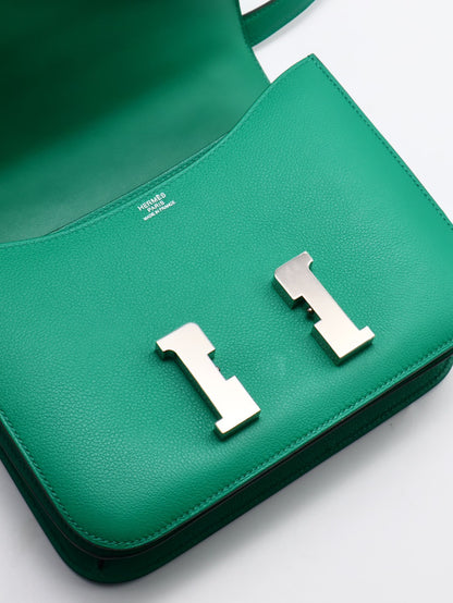 HERMES Constance 24 - 帝王綠銀 D