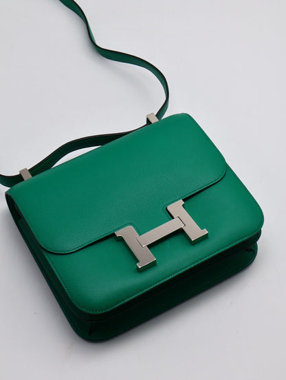 HERMES Constance 24 - 帝王綠銀 D