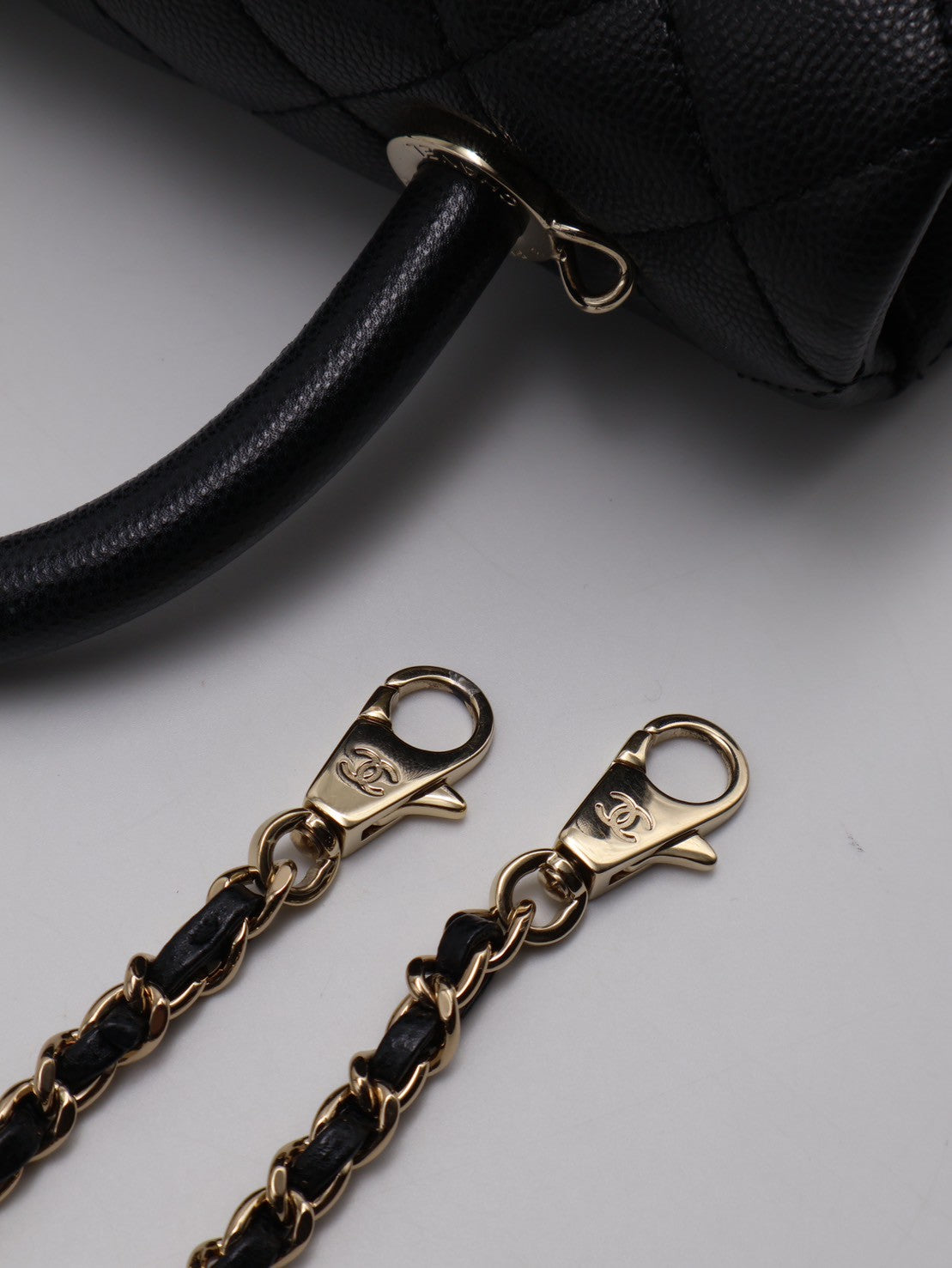 CHANEL Coco handle - 小號黑金30開