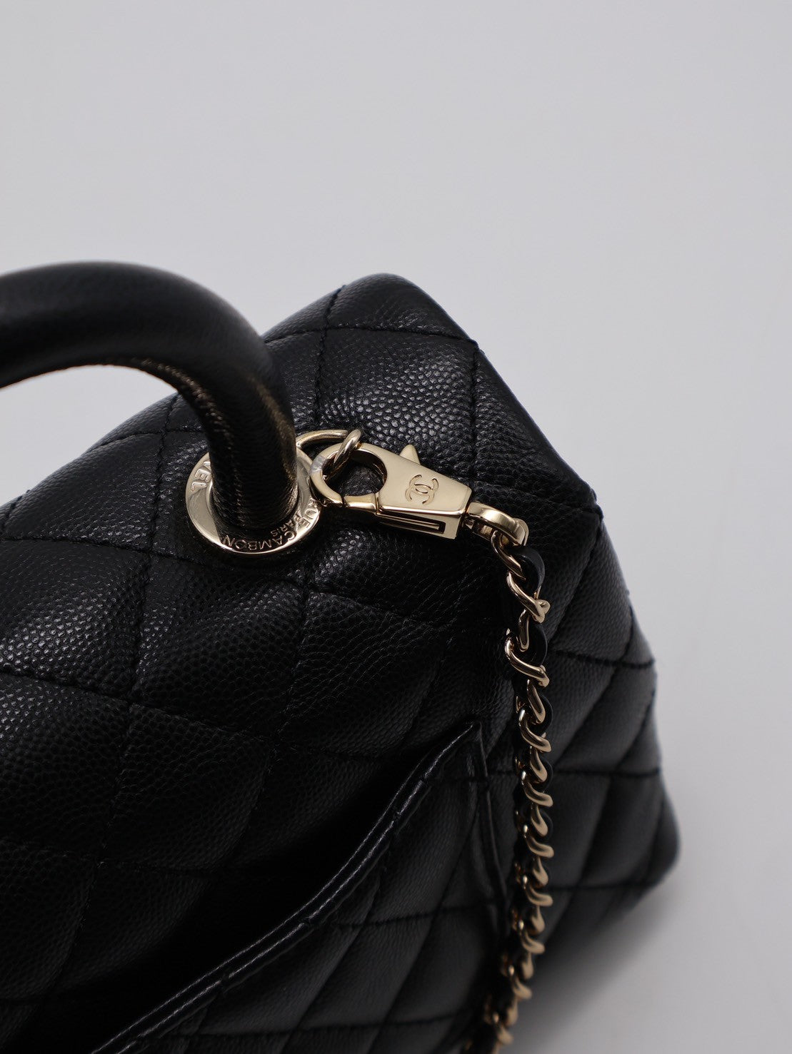CHANEL Coco handle - 小號黑金30開