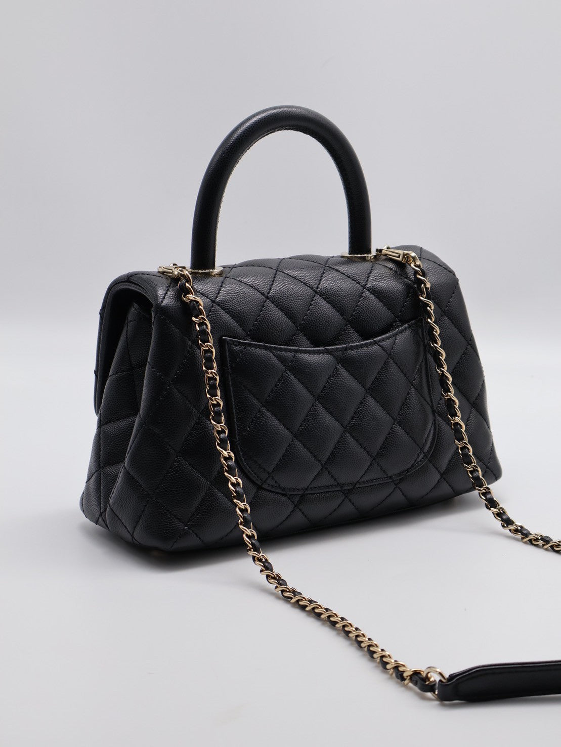 CHANEL Coco handle - 小號黑金30開