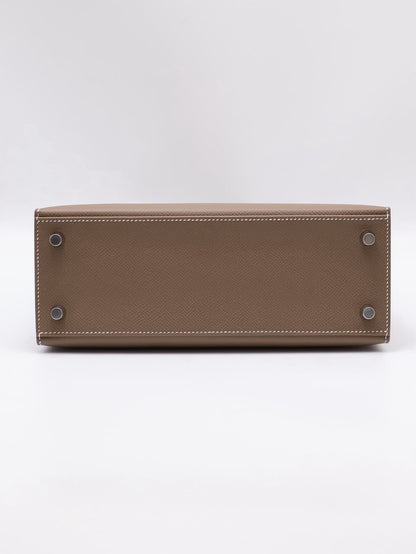 HERMES Kelly 25 - Etopue 18 大象灰銀 G