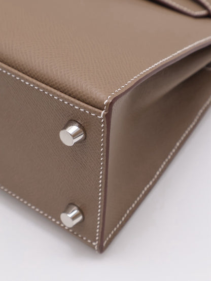HERMES Kelly 25 - Etopue 18 大象灰銀 G