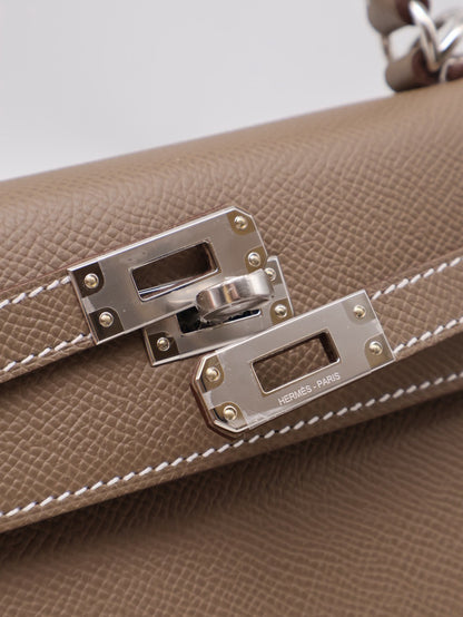 HERMES Kelly 25 - Etopue 18 大象灰銀 G