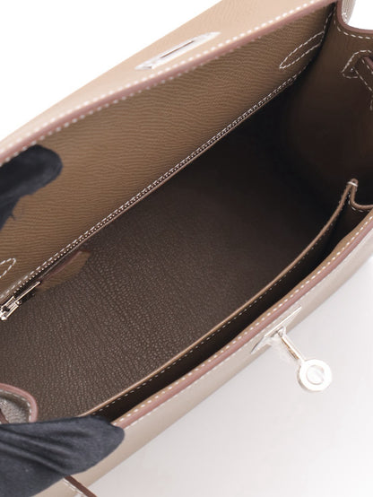 HERMES Kelly 25 - Etopue 18 大象灰銀 G