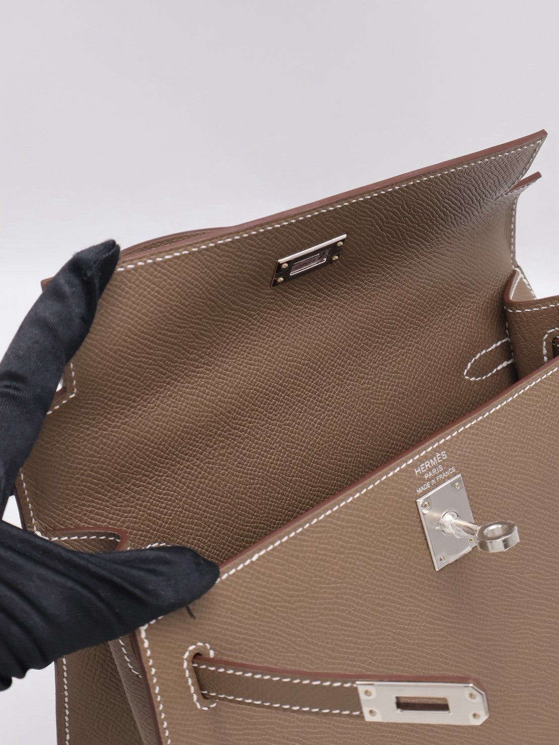 HERMES Kelly 25 - Etopue 18 大象灰銀 G