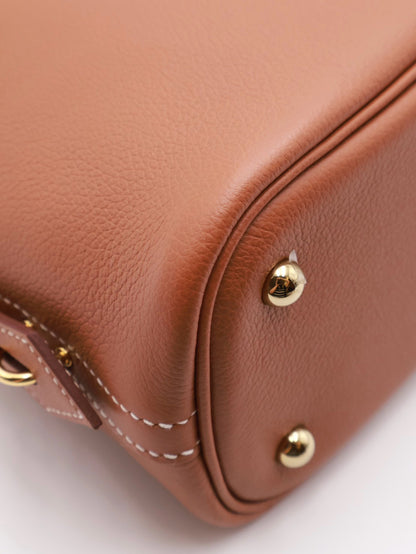 HERMES Bolide 25 -Gold 37 金棕金拚紫 B