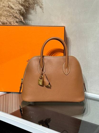 HERMES Bolide 25 -Gold 37 金棕金拚紫 B