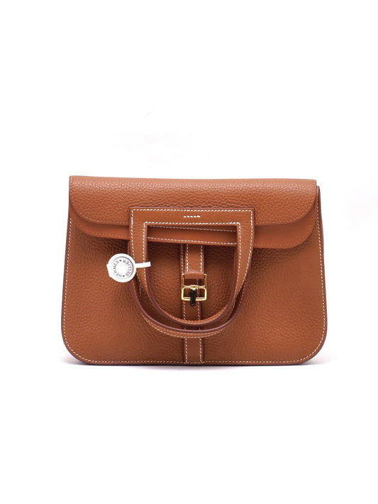 HERMES Halzan 25 - Gold 37 金棕金 G