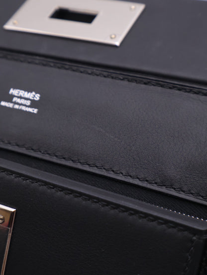 HERMES Mini 24/24 - Noir 89 黑銀 G