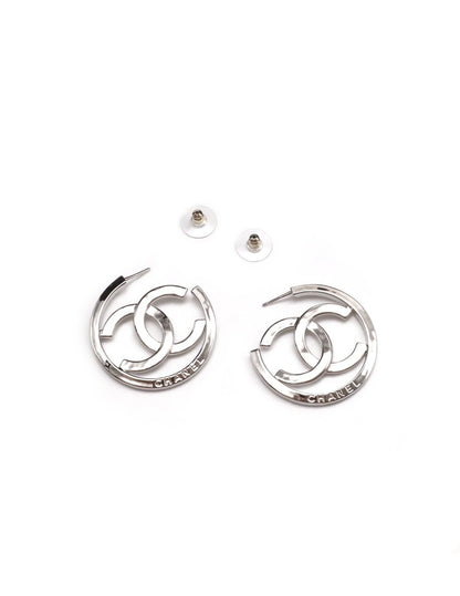 CHANEL 25C大圈雙C耳環
