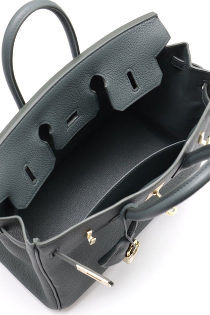 HERMES Birkin 25 -  Vert Mangrove Q0 灰綠香檳金