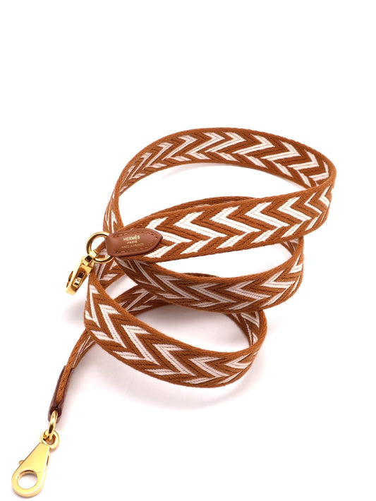 HERMES Sangle zigzag替換背帶 25 - 白金棕金 B