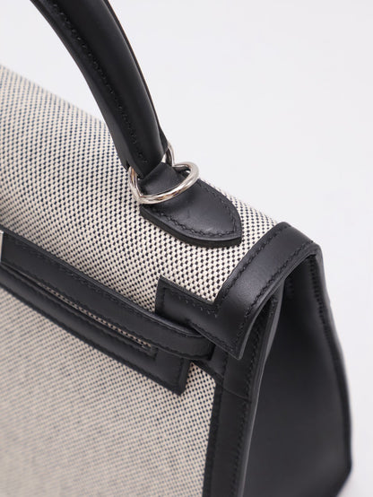 HERMES Kelly 25 - 熊貓銀 K