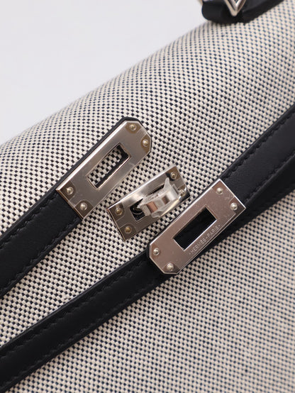 HERMES Kelly 25 - 熊貓銀 K