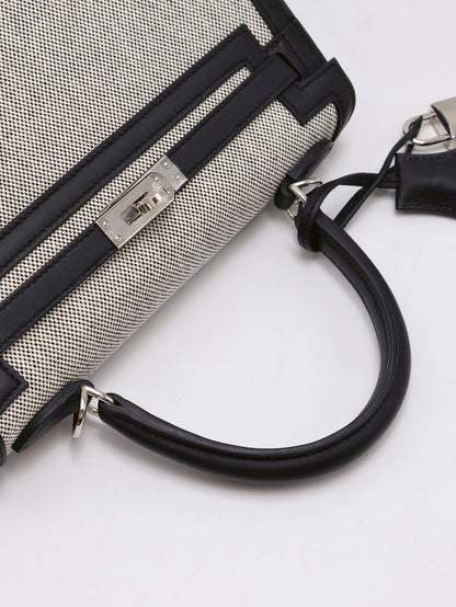 HERMES Kelly 25 - 熊貓銀 K