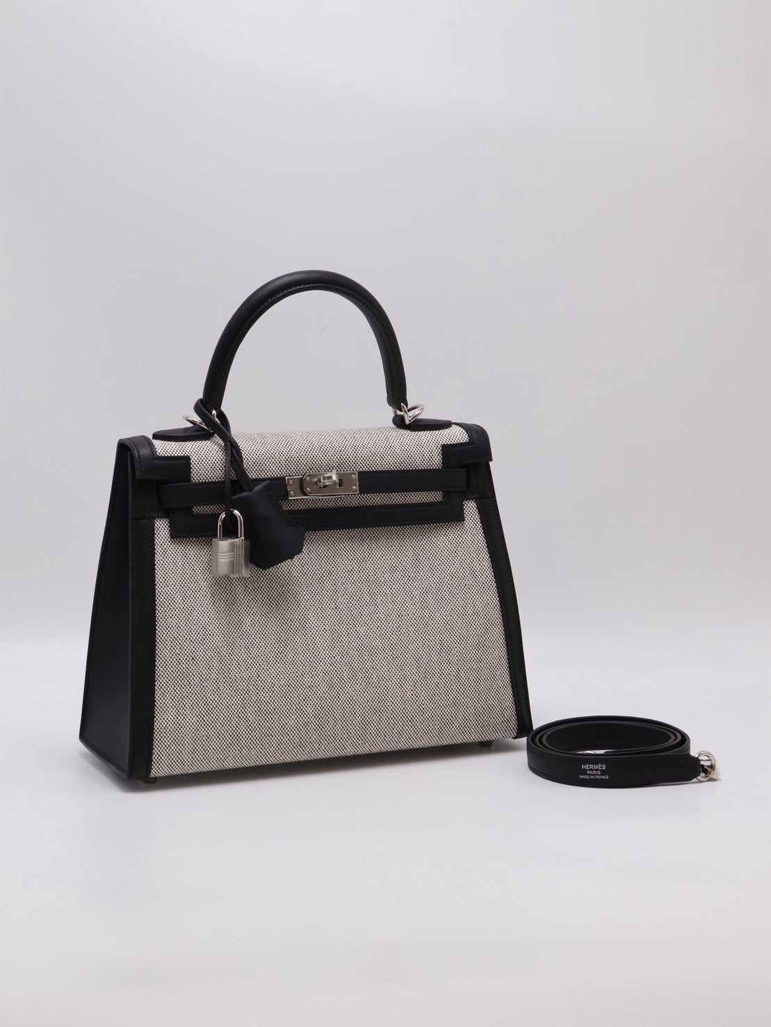 HERMES Kelly 25 - 熊貓銀 K