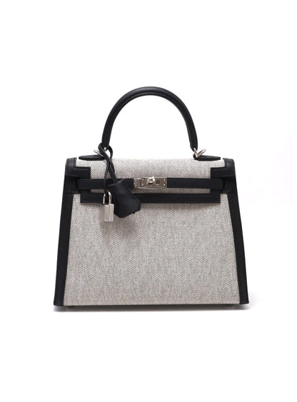 HERMES Kelly 25 - 熊貓銀 K