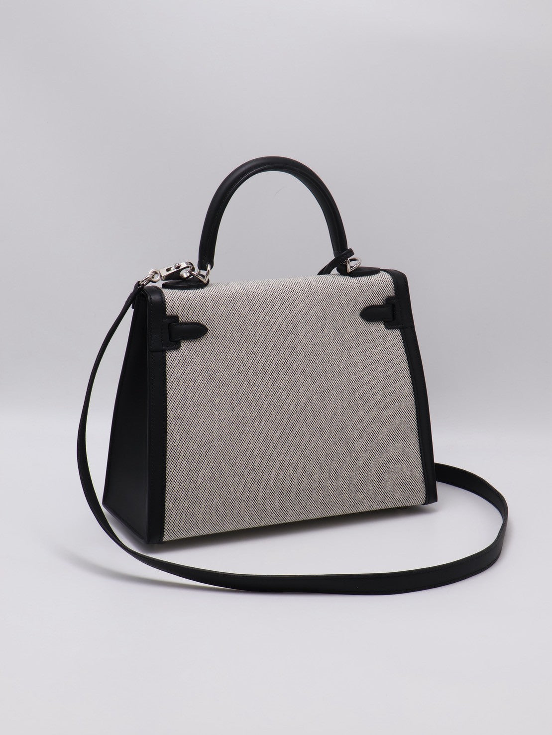 HERMES Kelly 25 - 熊貓銀 K