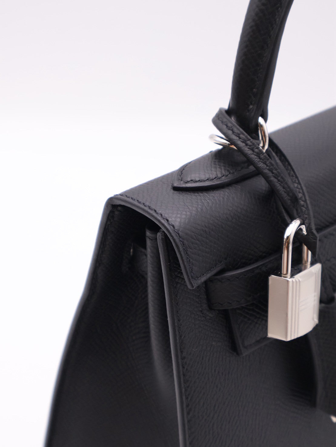 HERMES Kelly 25 - Noir 89 黑銀 G
