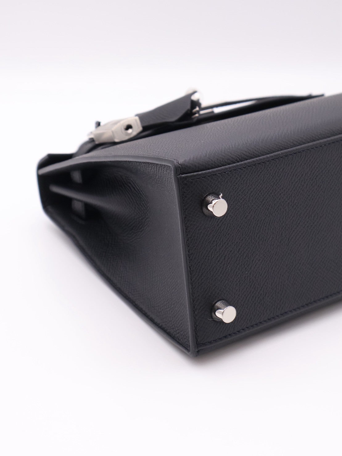 HERMES Kelly 25 - Noir 89 黑銀 G