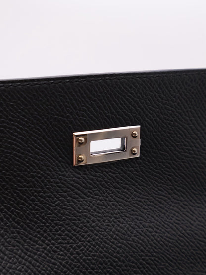 HERMES Kelly 25 - Noir 89 黑銀 G