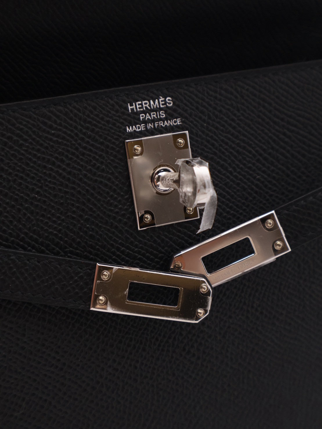HERMES Kelly 25 - Noir 89 黑銀 G