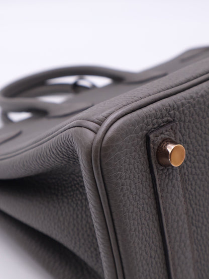 HERMES Birkin 25 - Etain 8F 錫器灰玫瑰金 Z
