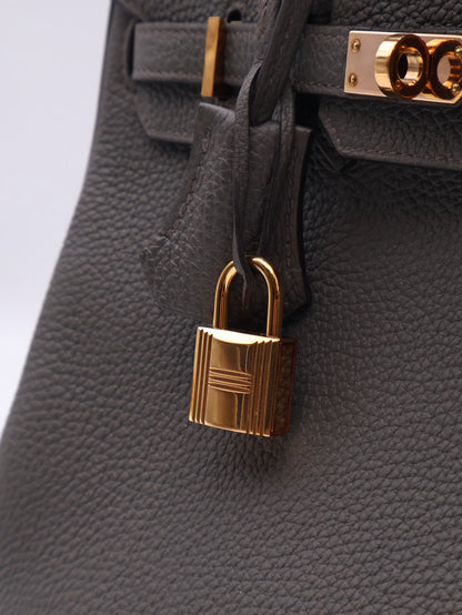 HERMES Birkin 25 - Etain 8F 錫器灰玫瑰金 Z
