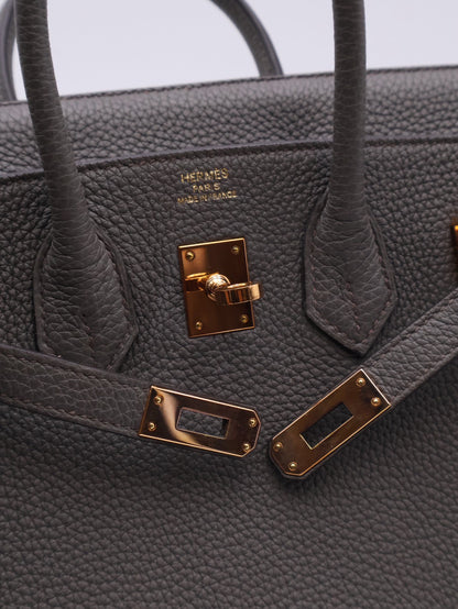 HERMES Birkin 25 - Etain 8F 錫器灰玫瑰金 Z