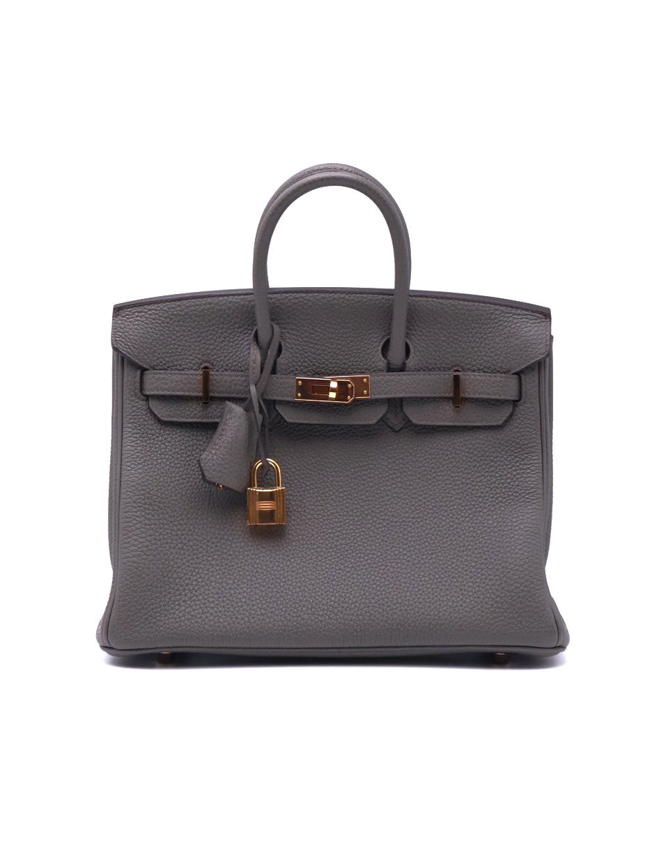 HERMES Birkin 25 - Etain 8F 錫器灰玫瑰金 Z