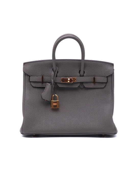 HERMES Birkin 25 - Etain 8F 錫器灰玫瑰金 Z