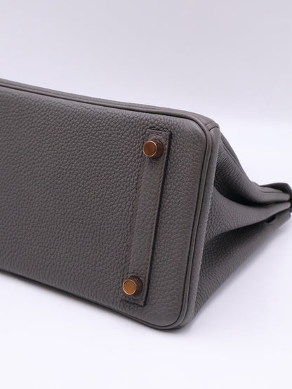 HERMES Birkin 25 - Etain 8F 錫器灰玫瑰金 Z