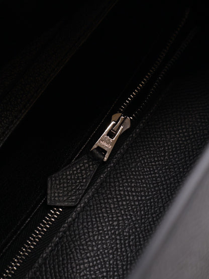 HERMES Kelly 25 - Noir 89 黑銀 G