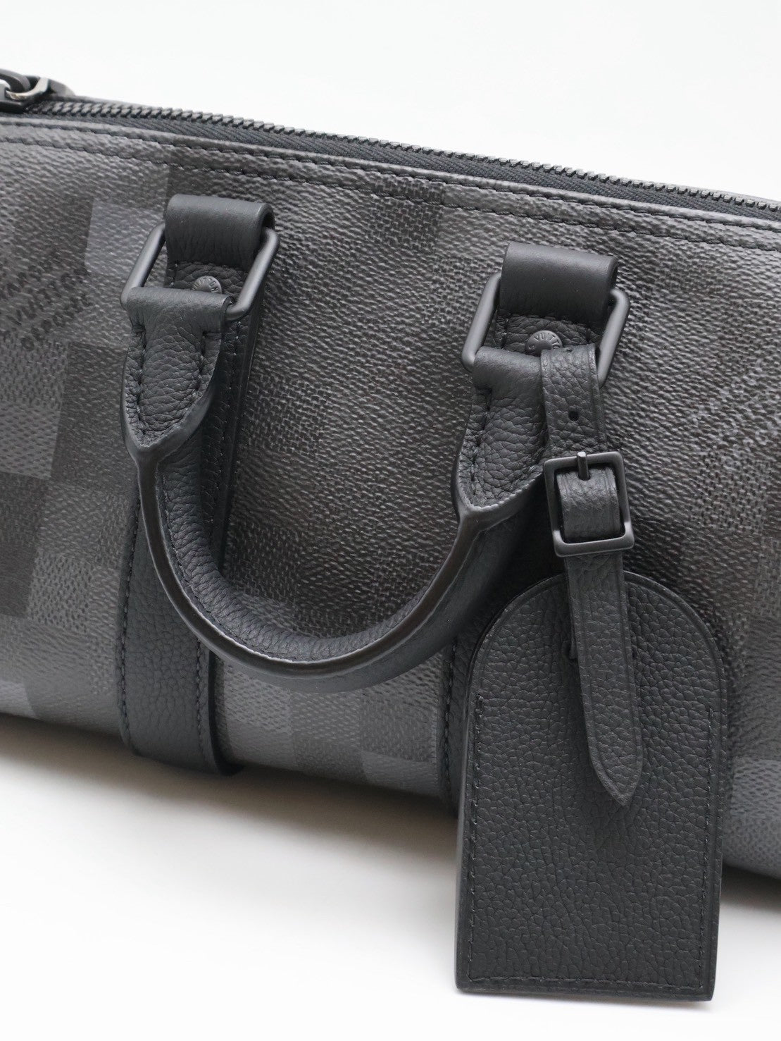 LOUIS VUITTON KeepAll 25 - 像素棋盤格黑