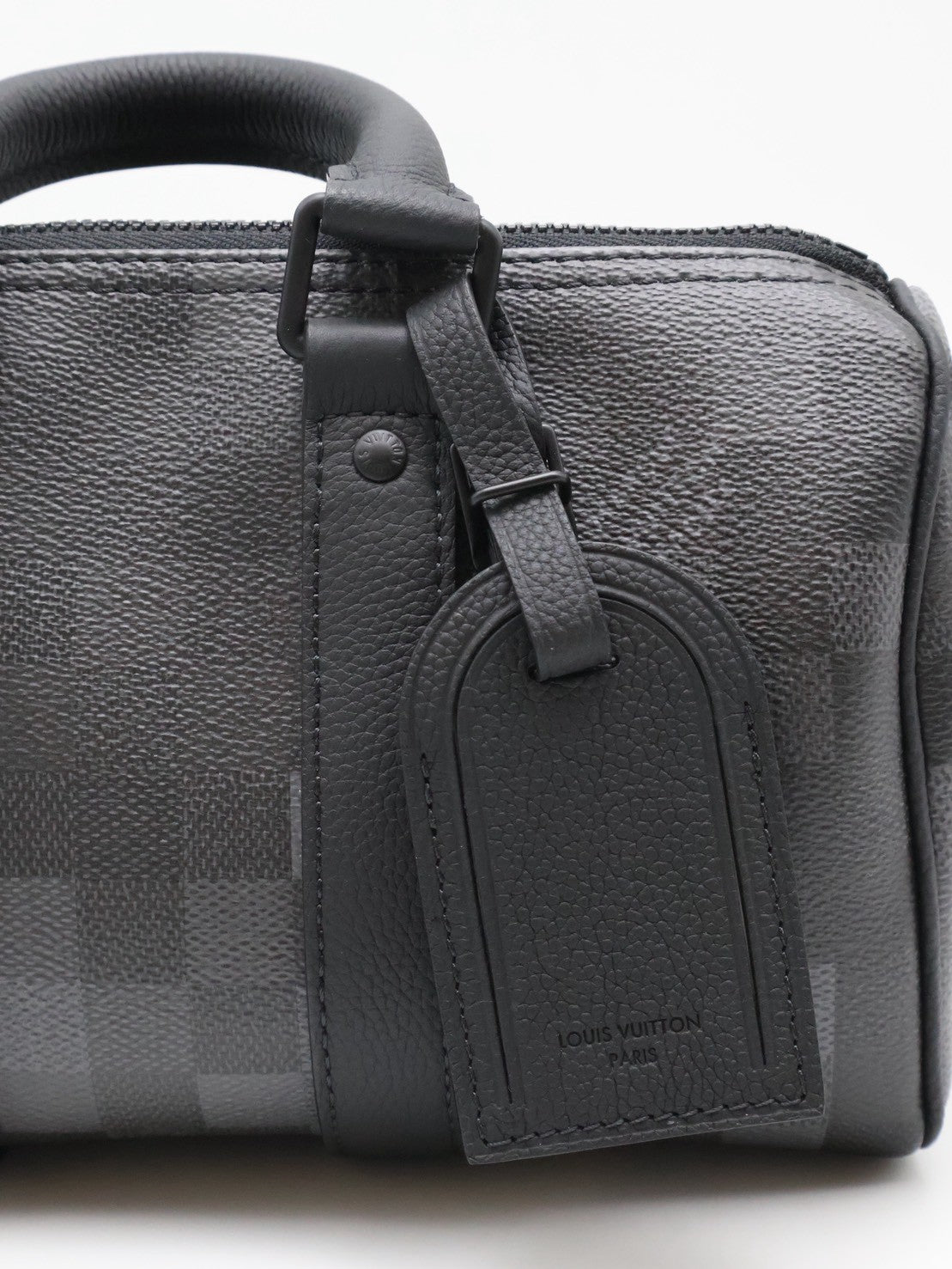 LOUIS VUITTON KeepAll 25 - 像素棋盤格黑