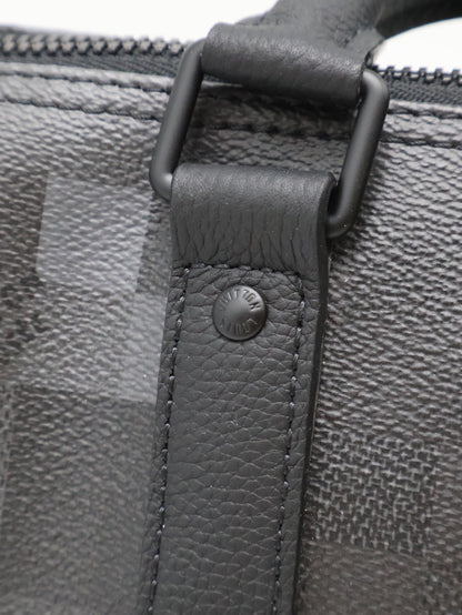 LOUIS VUITTON KeepAll 25 - 像素棋盤格黑