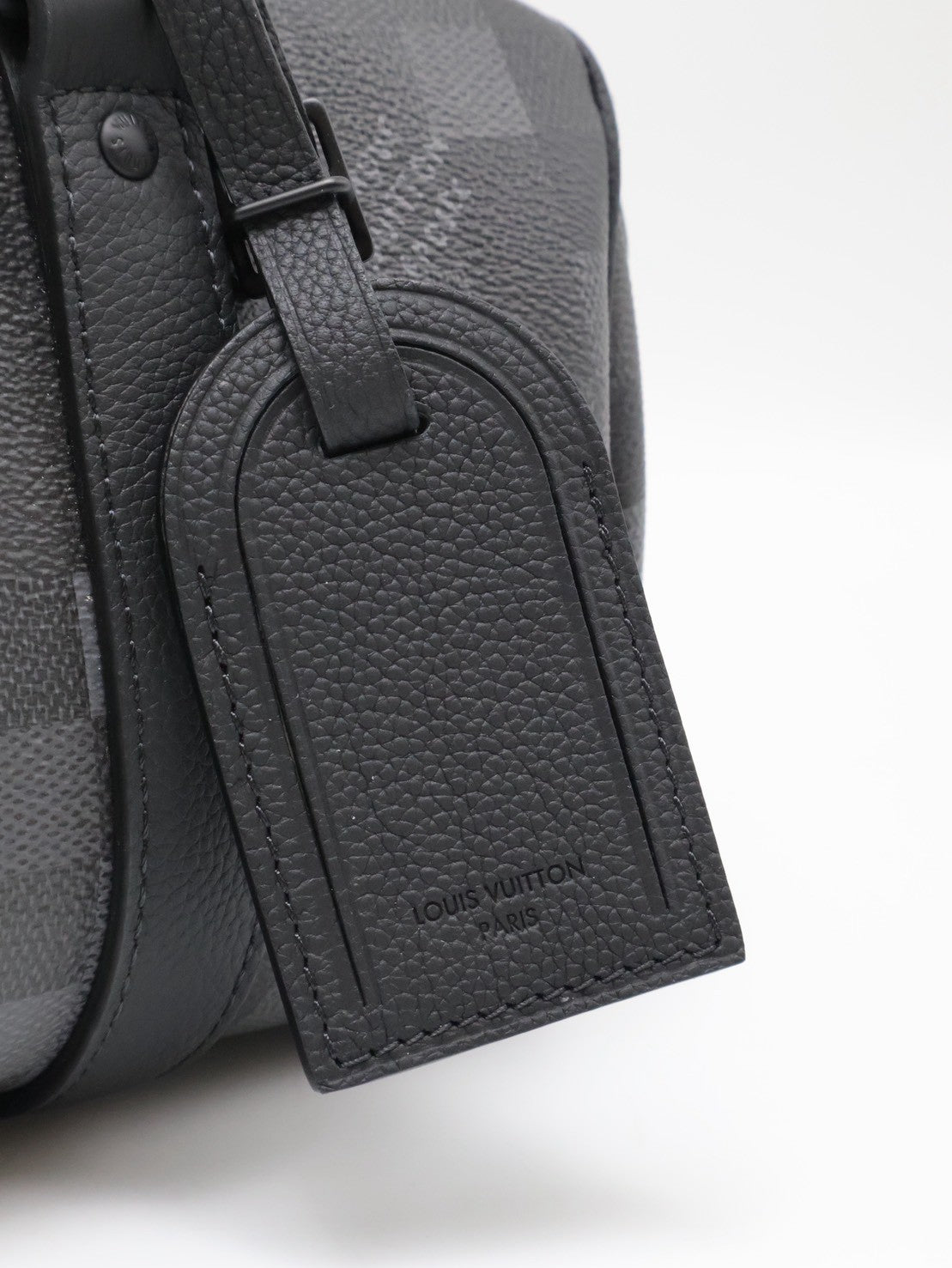 LOUIS VUITTON KeepAll 25 - 像素棋盤格黑