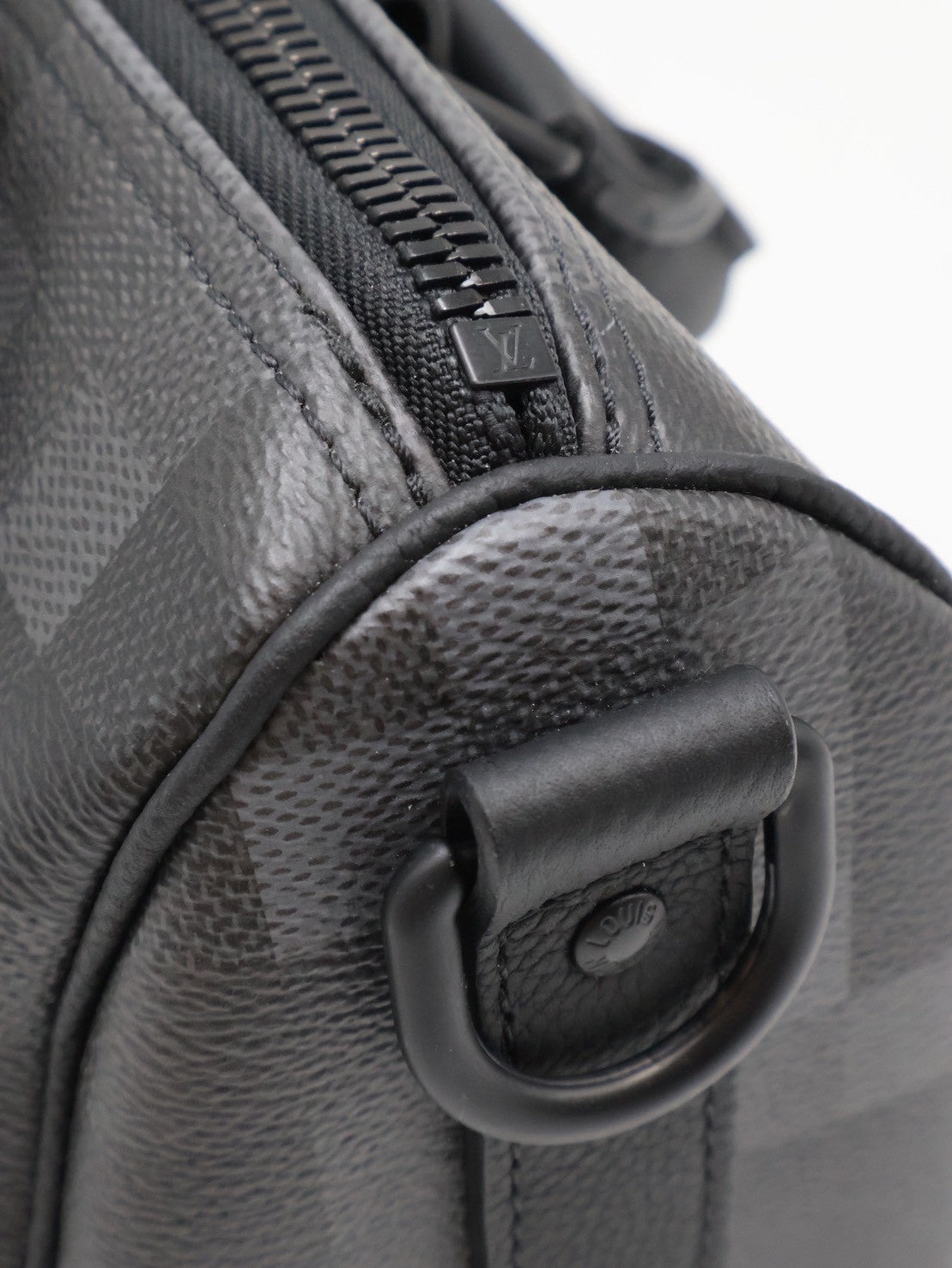 LOUIS VUITTON KeepAll 25 - 像素棋盤格黑