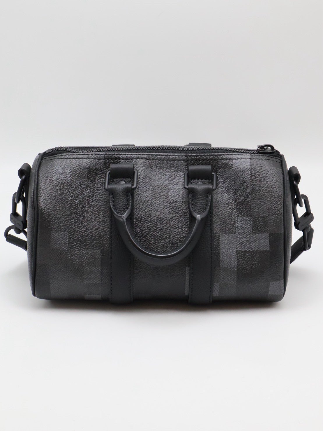 LOUIS VUITTON KeepAll 25 - 像素棋盤格黑