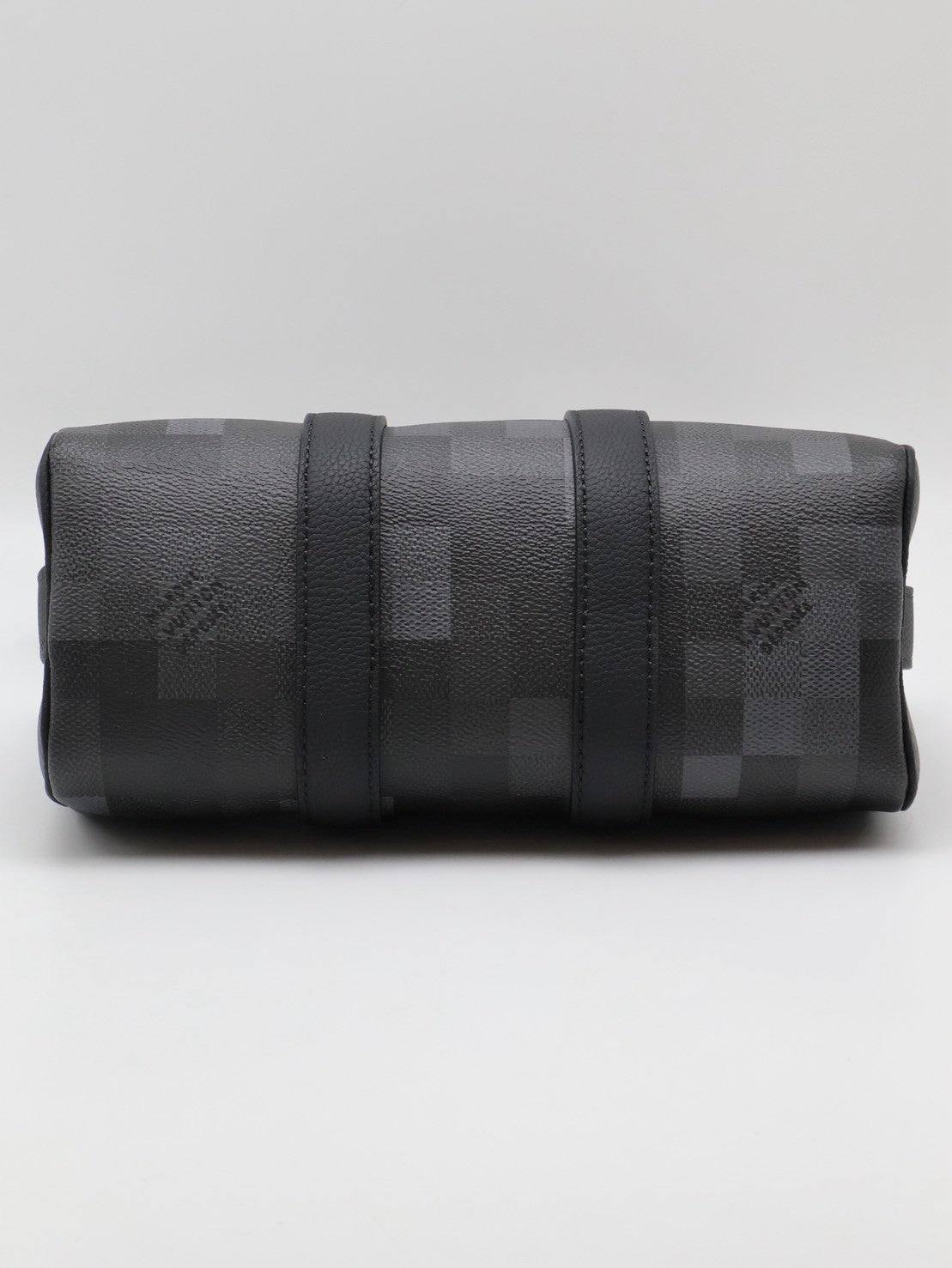LOUIS VUITTON KeepAll 25 - 像素棋盤格黑