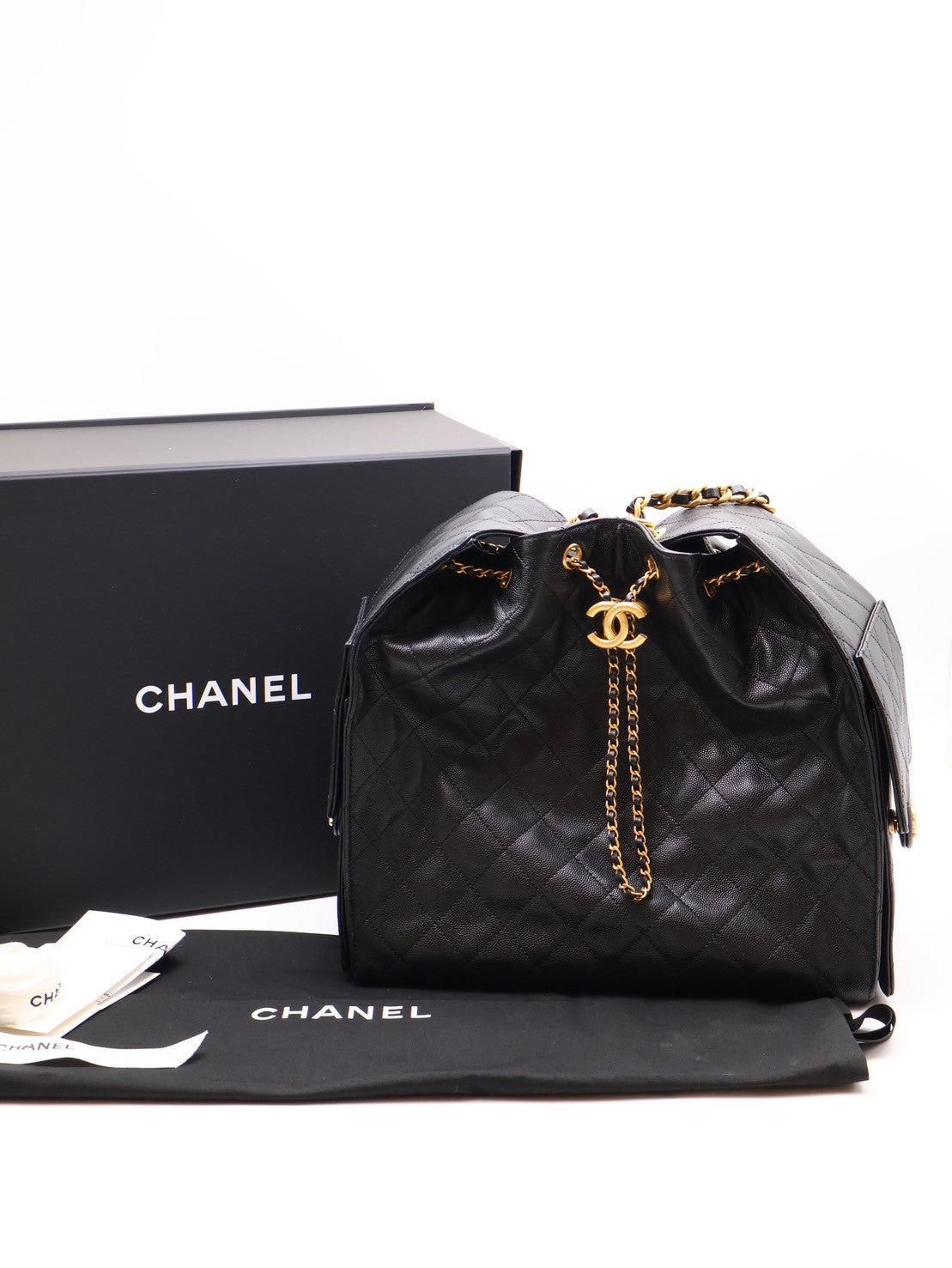 CHANEL 25 Hobo bag - 中號黑金