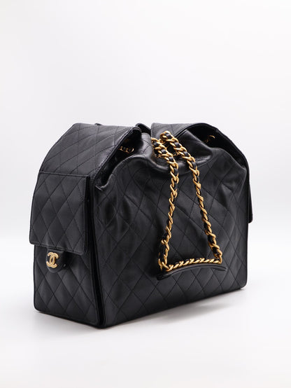 CHANEL 25 Hobo bag - 中號黑金