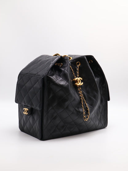 CHANEL 25 Hobo bag - 中號黑金