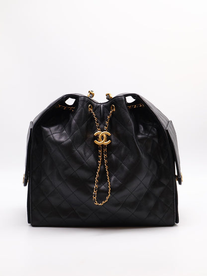 CHANEL 25 Hobo bag - 中號黑金