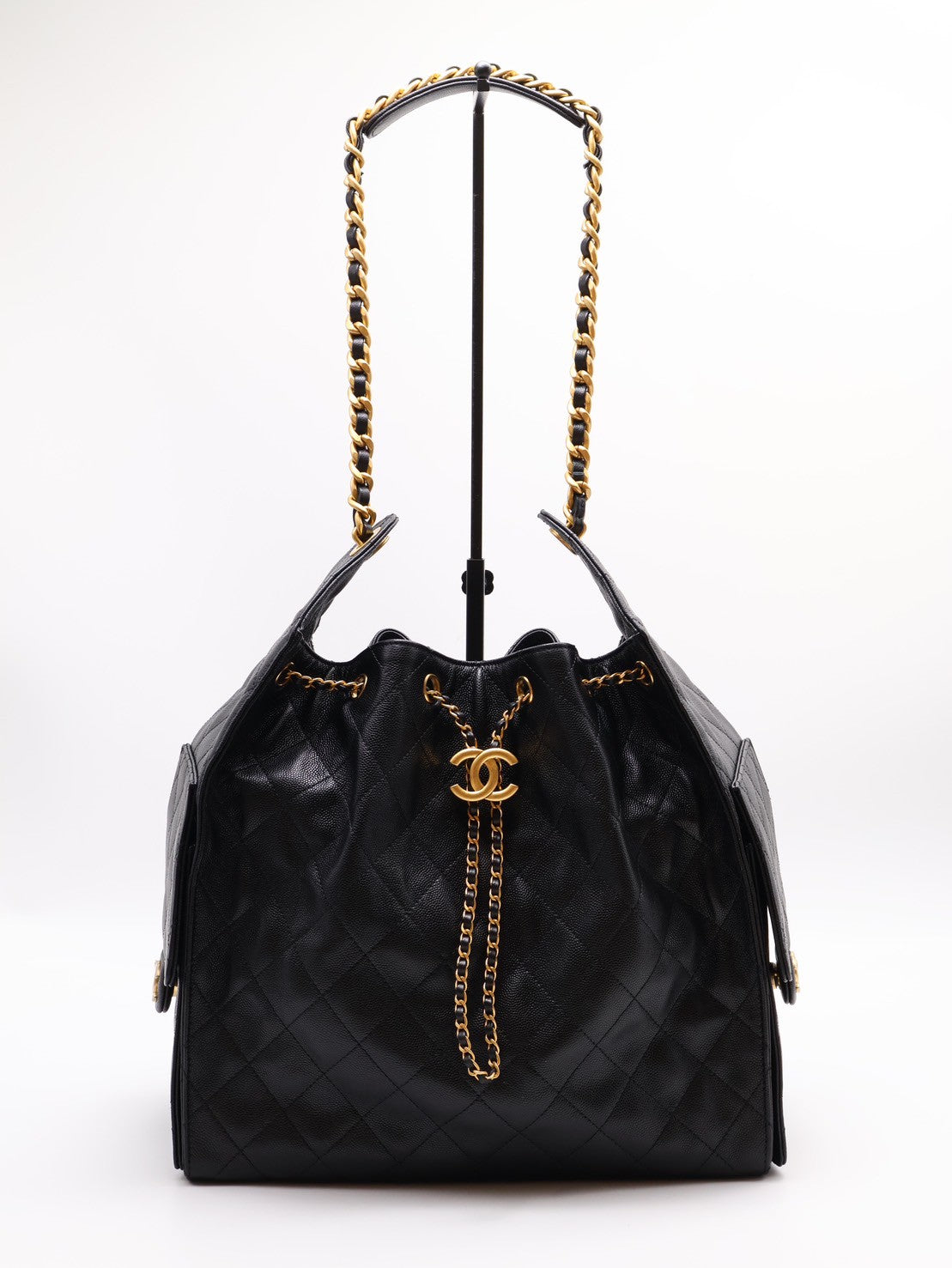 CHANEL 25 Hobo bag - 中號黑金