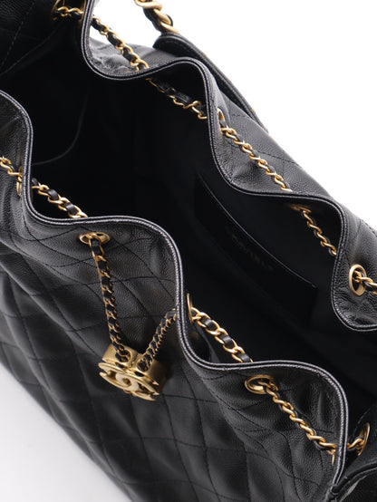 CHANEL 25 Hobo bag - 中號黑金