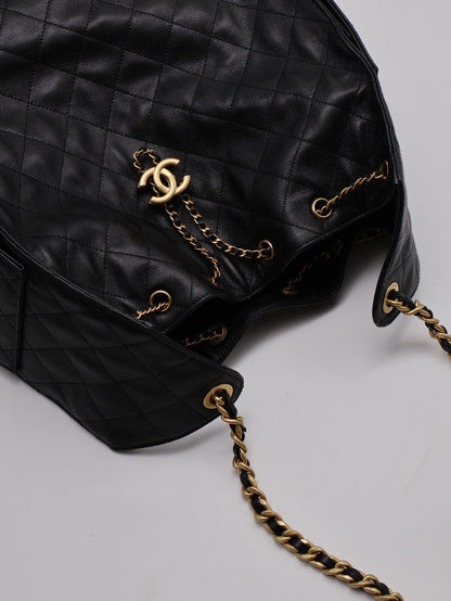 CHANEL 25 Hobo bag - 中號黑金